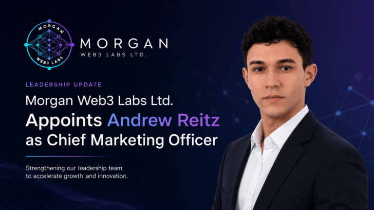 Morgan Web3 Labs Ltd. Appoints Andrew Reitz as Chief Marketing Officer
